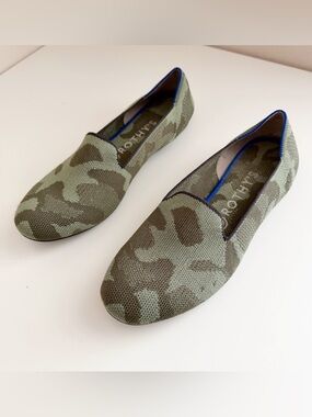 Rothy's The Loafer in the Olive Camo size 8